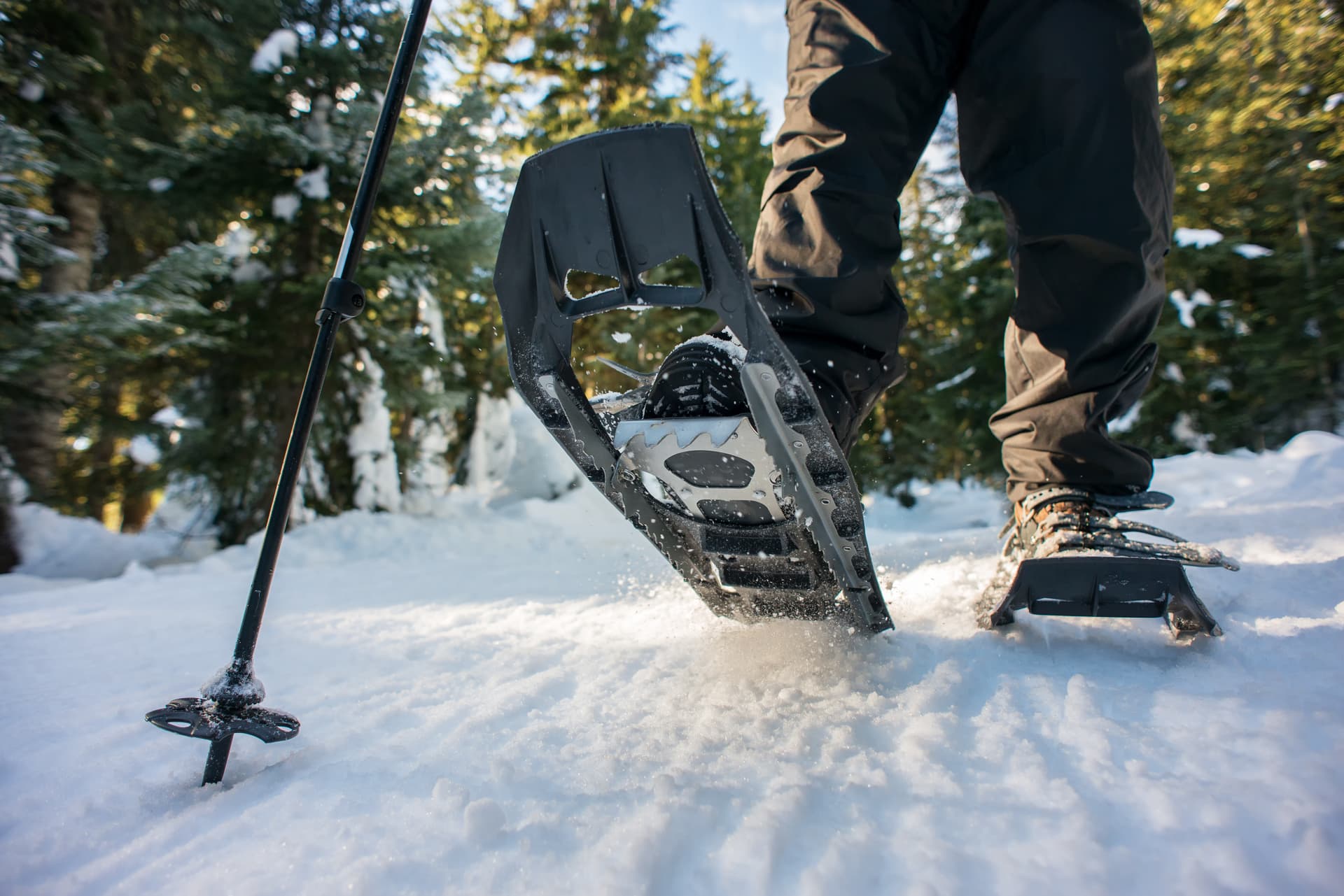 Stuben snowshoeing
